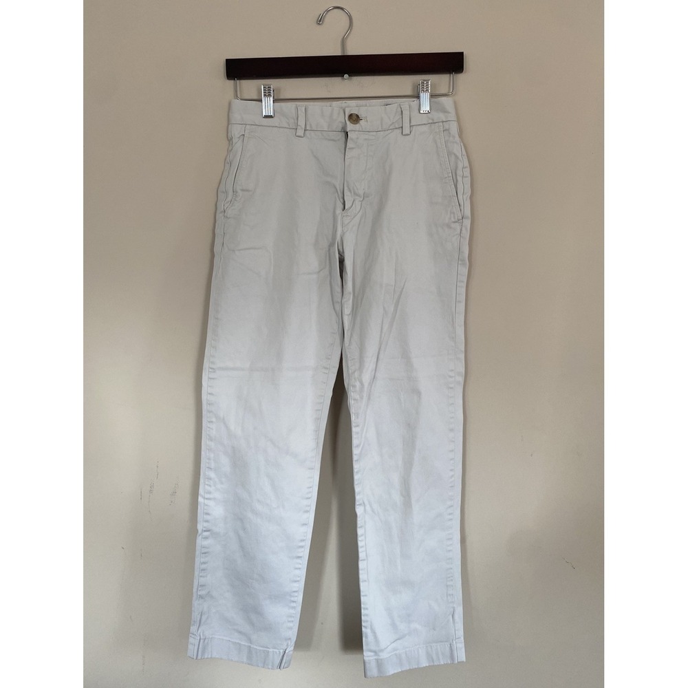 Vineyard Vines Men's Light Khaki Chino Breaker Pants Mens Size 28x30 Straight
